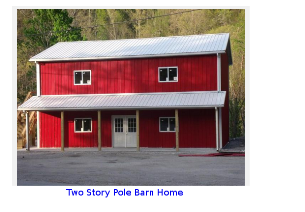 Two-Story Pole Barn Home