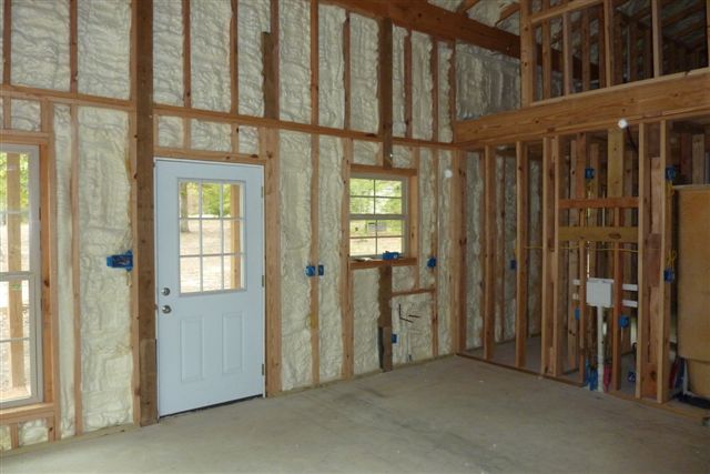 Spray foam insulation really stops all air infiltration and really 